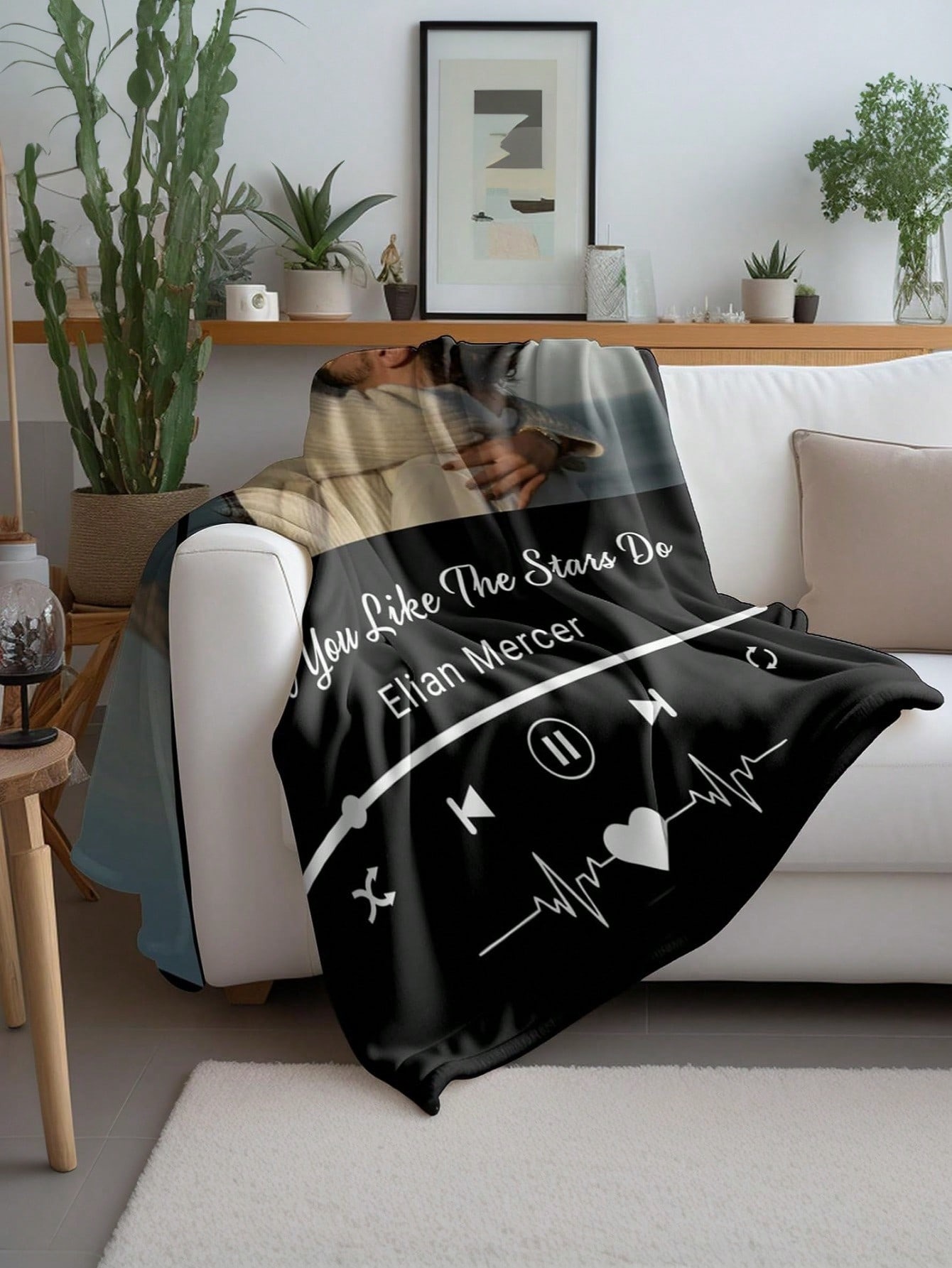 Personalized Music Photo Blanket